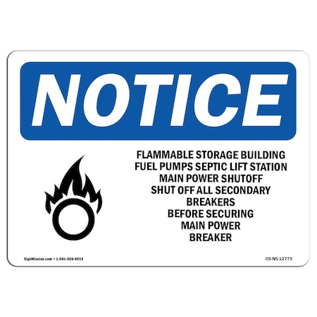 OSHA Notice, 7 Height, 10 Width, Decal